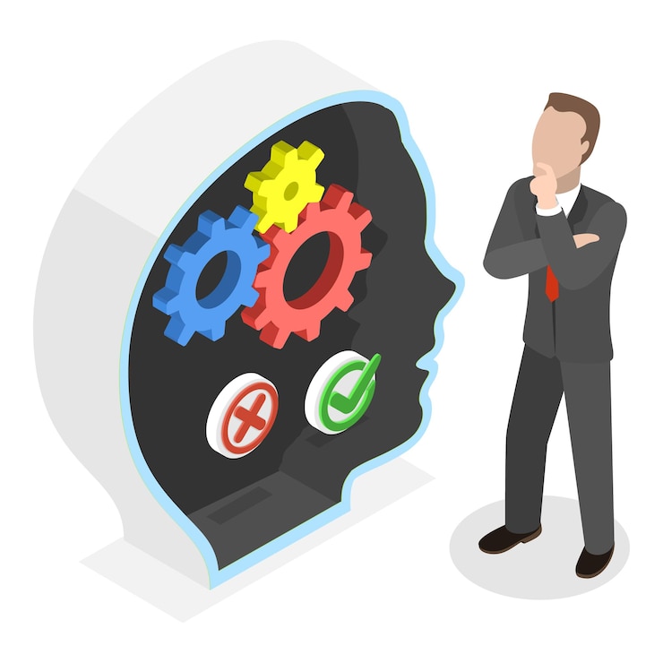 Vector 3d isometric flat vector illustration of company culture code of business ethics and values item 5