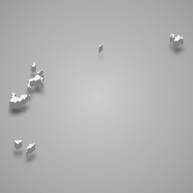 Vector 3d isometric map of lienchiang county is a region of taiwan