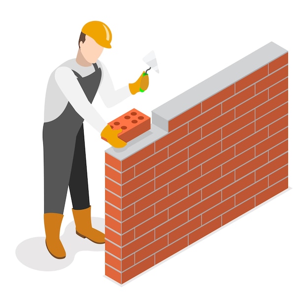 3D Isometrische platte vectorset van renovatie en decoratie van kamer Home Repair Service Item 3