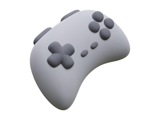 Joypad 3d isolato su sfondo bianco. illustrazione vettoriale