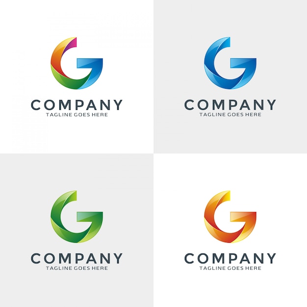 3D letter G logo design