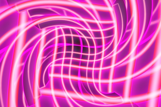 Vector 3d licht neon modern creatief abstract gebroken vorm en golvende stijl met roze kleur achtergrond vectorontwerpsjabloon