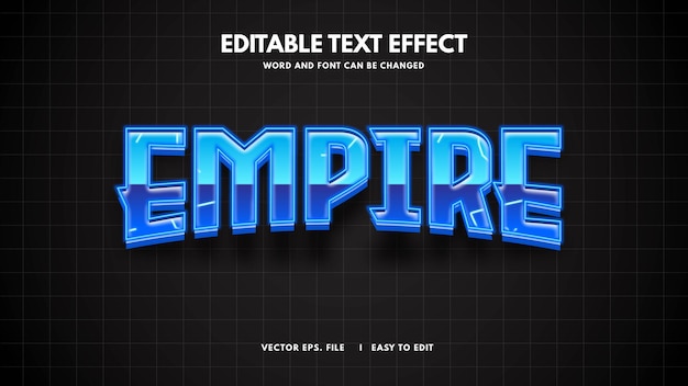 3D light futuristic text style effect