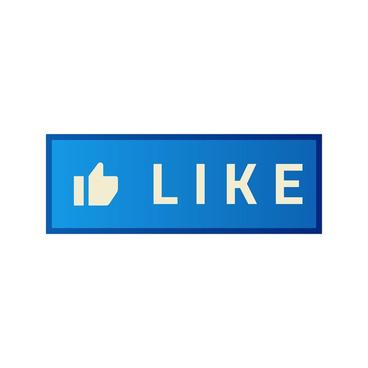 Vector 3d like button