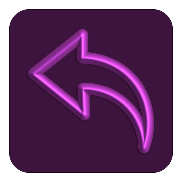 3d Line Neon Web Icon