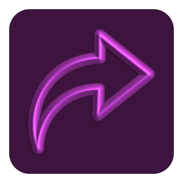 3d Line Neon Web Icon