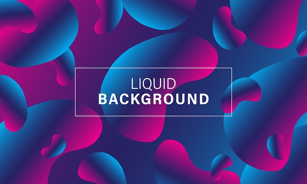 Vector 3d liquid background