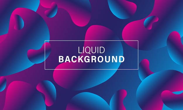 Vector 3d liquid background