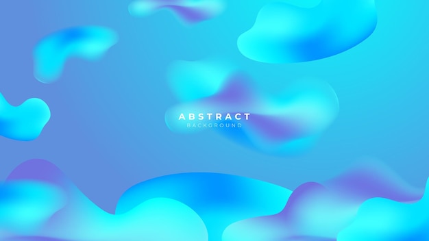 Vector 3d liquid colorful futuristic gradient background premium vector