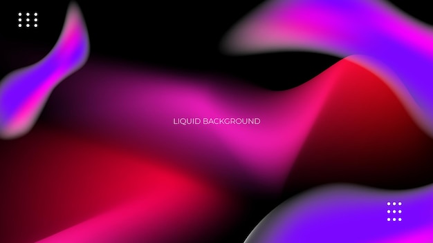 3d liquid colorful gradient background vector