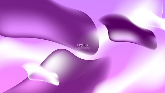 3d liquid colorful gradient background vector