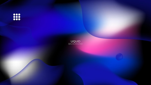 Vector 3d liquid colorful gradient background vector