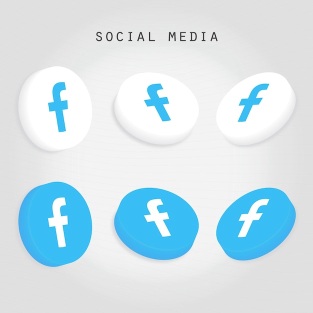 3D-logo's voor sociale media