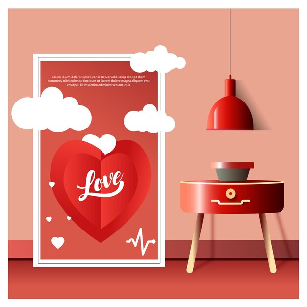 3d love design valentine's vector