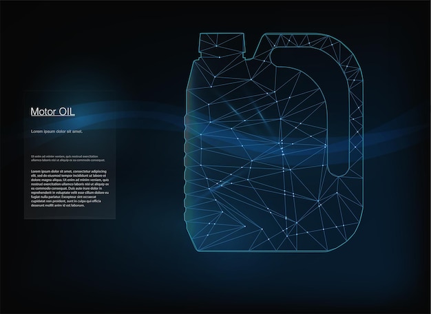 벡터 배너 오일 용기 디자인을위한 3d 낮은 폴리 낮은 폴리 스타일 디자인 추상적 인 기하학적 배경