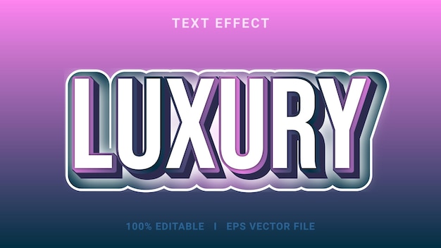 3D luxe teksteffect bewerkbare premium vector