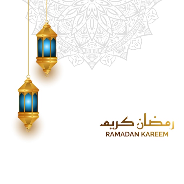 3d luxury golden ramadan lantern ramadhan ramazan greetings illustration design