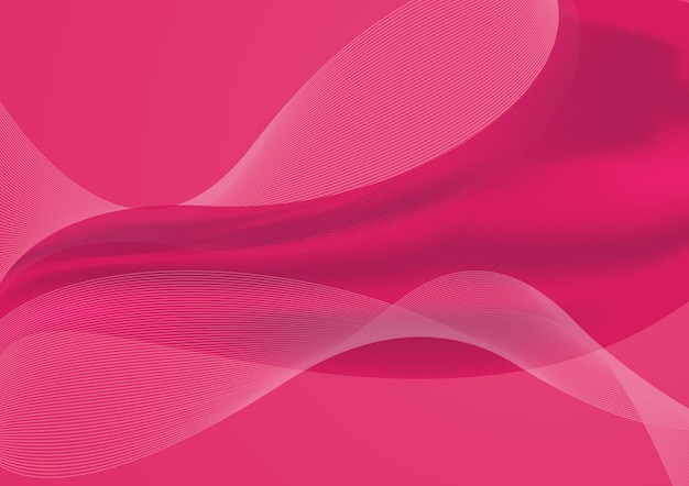 3d magenta waves abstract background