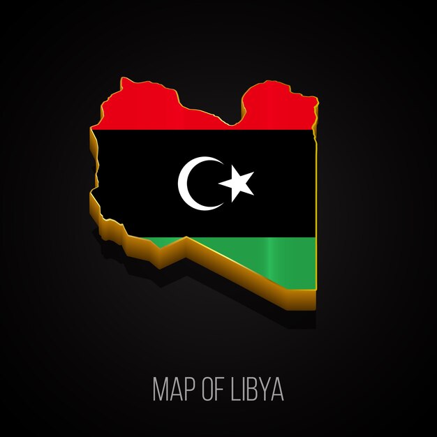 3d map of libya