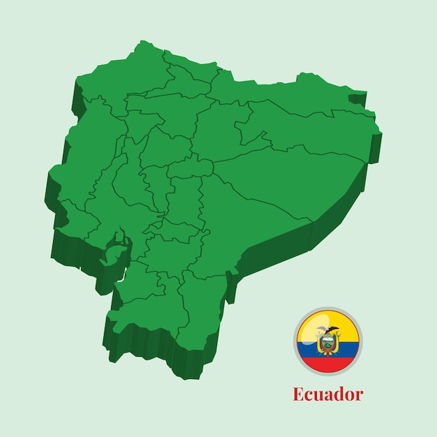 3d карта эквадора векторные иллюстрации стоковые фото дизайны