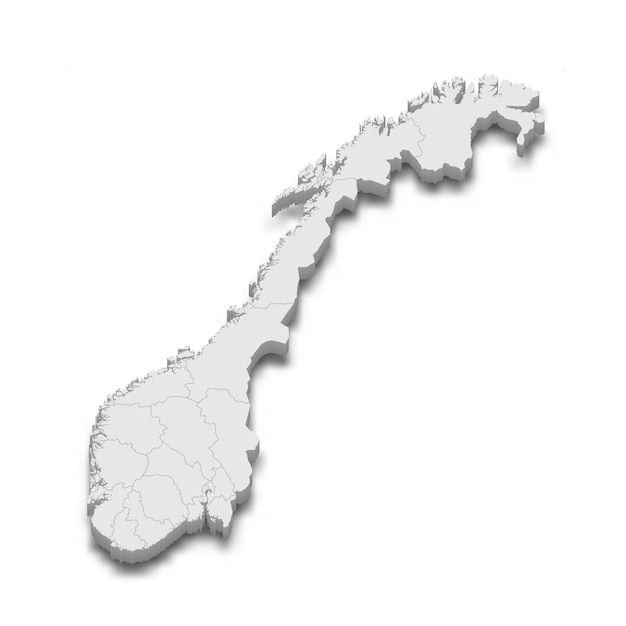 3d карта с границами регионов