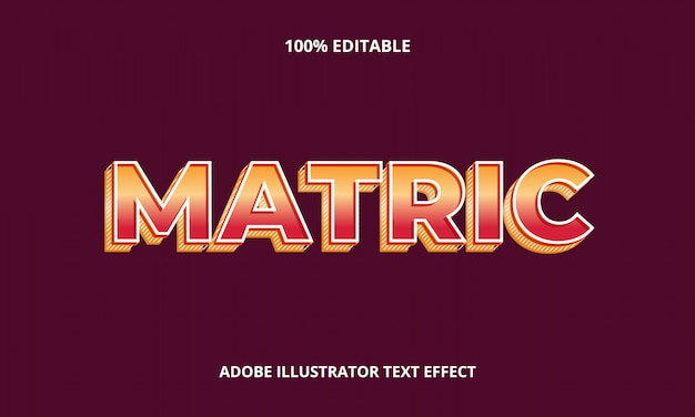 3d matric text effect