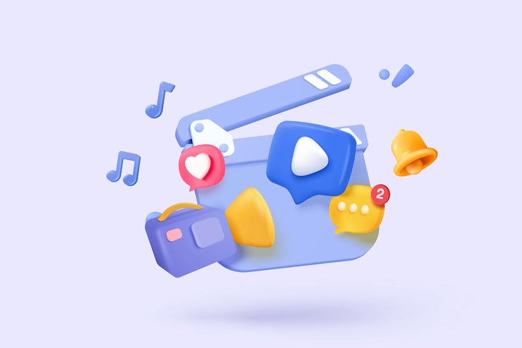 Vector 비디오 및 사진 갤러리 라이브러리와 함께 3d 미디어 데이터 데이터베이스에서 이미지 및 비디오 파일을 검색 문서 관리 소프트 문서 형태 복합 문서 개념 3d 파일 아이콘 터 렌더 일러스트