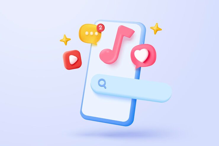 Vector 3d 미디어 파일 관리 개념 데이터베이스에서 이미지 및 비디오 파일을 검색 문서 관리 소프트 문서 흐름 앱 복합 문서 개념 3d 확대 아이콘 터 렌더링 일러스트레이션