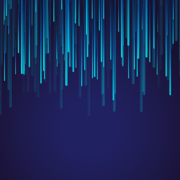 3d memphis with lighting effect falling bars background