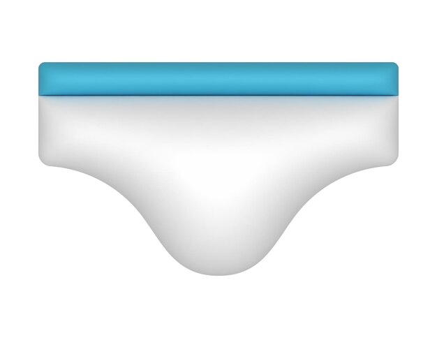 3d Mens Underwear illustration vector design