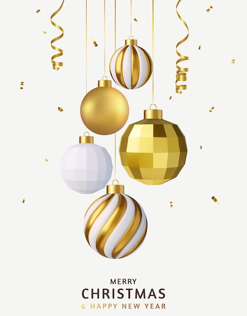 3d merry christmas banner and background design
