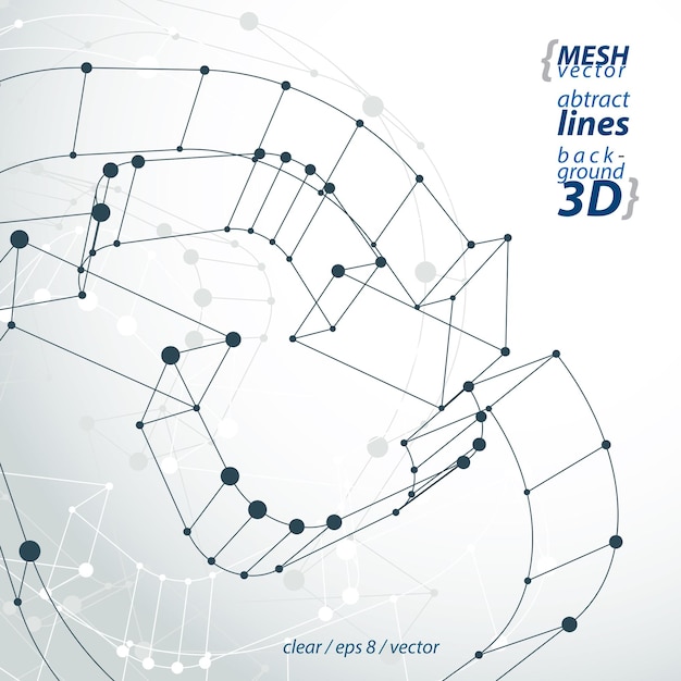 3D mesh update teken geïsoleerd op een witte achtergrond, rooster hergebruik pictogram, dimensionale tech refresh symbool, duidelijke eps 8 vectorillustratie.