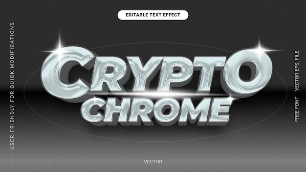 3d Metallic gradient font stijl Bewerkbare tekst effect zilveren lichtblauwe vector