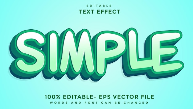 3d Minimal Word Simple Editable Text Effect Design Template Effect Saved In Graphic Style