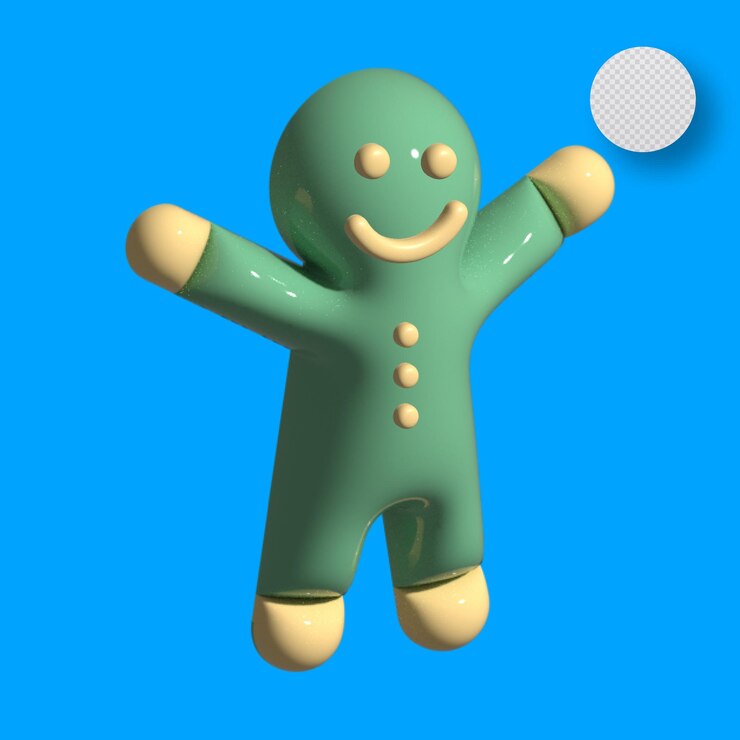 Vector 3d mint cookieman