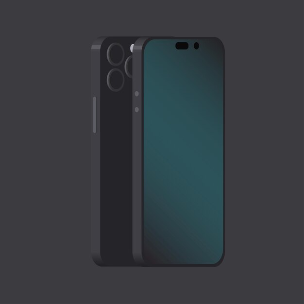 Concetto di telefono mockup 3d