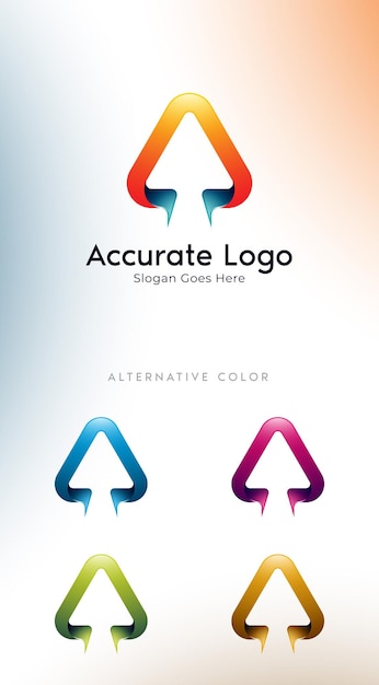 3dモダンレターaロゴデザインレターaロゴは、ビジネスや会社に使用できます