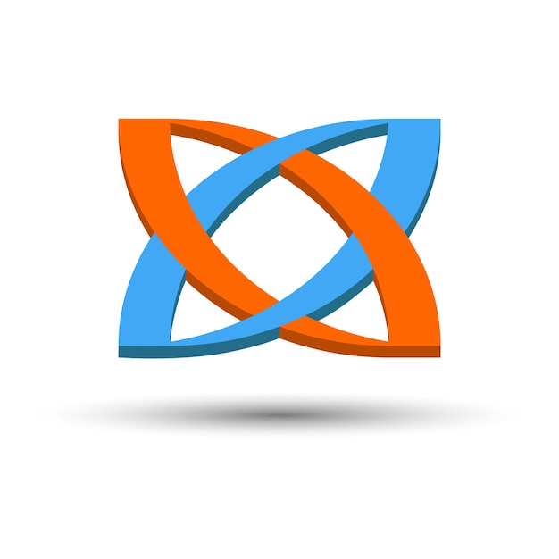 3D modern logo ontwerp.