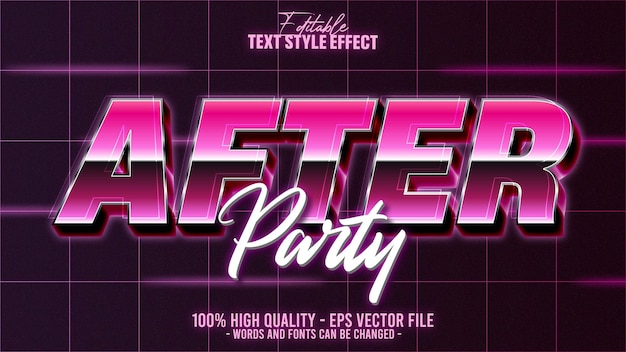 3d modern retro pop 80's editable text effect