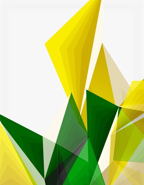 3d modern triangle low poly abstract shape geometric vector