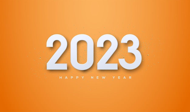 3D-nummer 2023 voor gelukkig nieuwjaar 2023 groeten