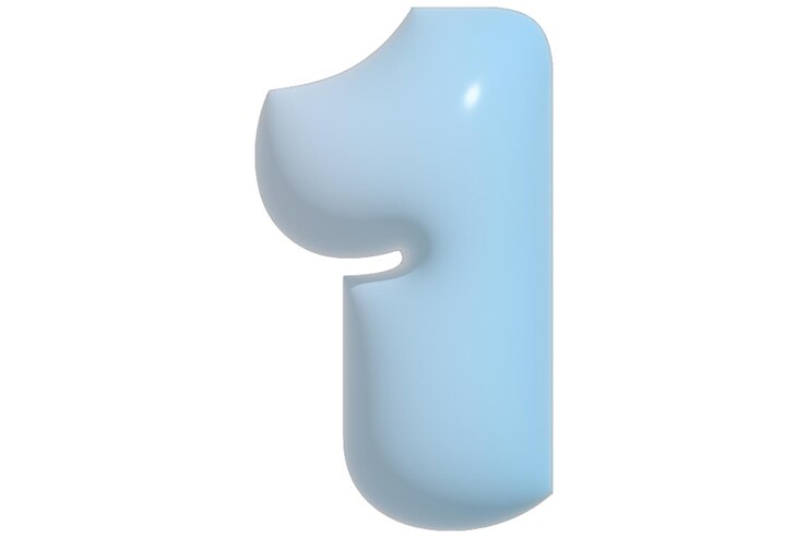 Vector 3d one number
