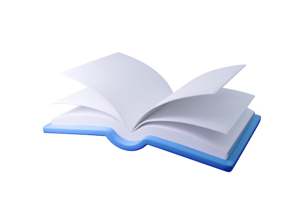 Открытая векторная иллюстрация 3D-книги идеально подходит для образовательной литературы и тематики повествования чистый современный дизайн идеален для цифрового учебного контента электронных книг и читальных кампаний