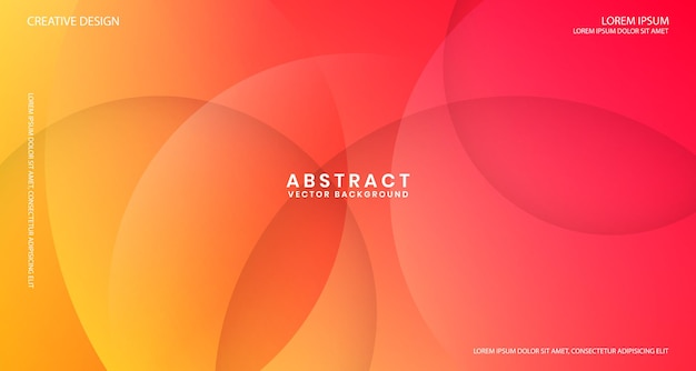 3d orange geometric abstract background overlap layer on bright space with circle effect decoration