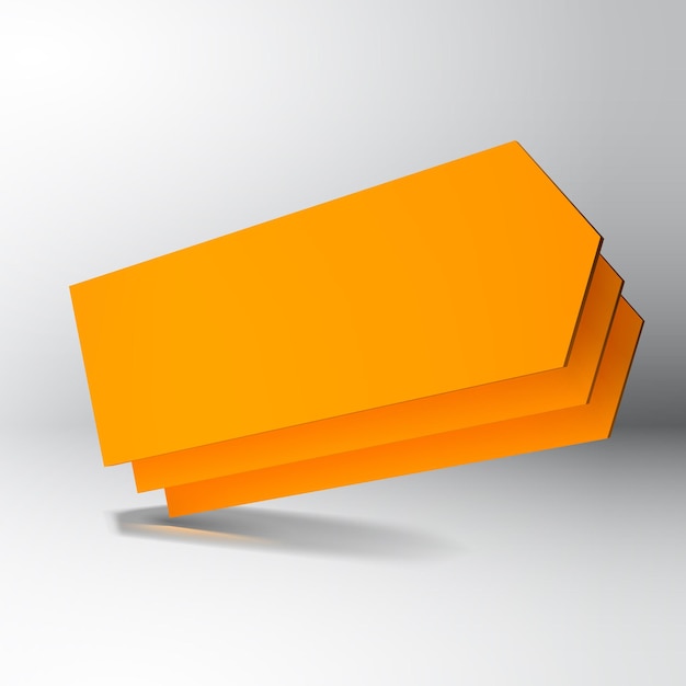 3d oranje pijlborden