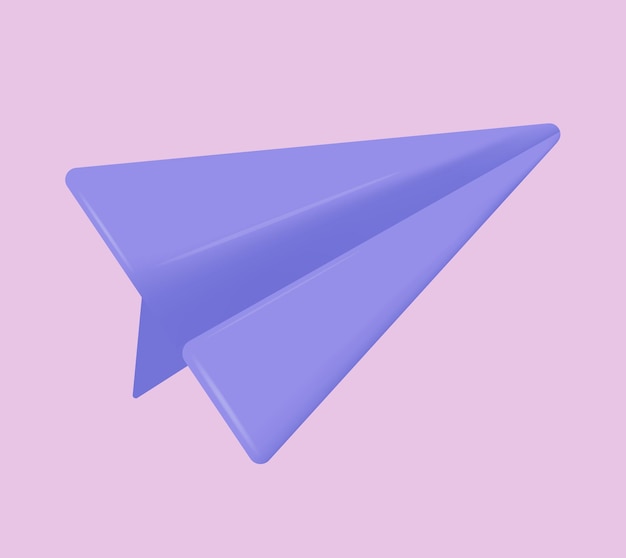 3d paper airplane Icon