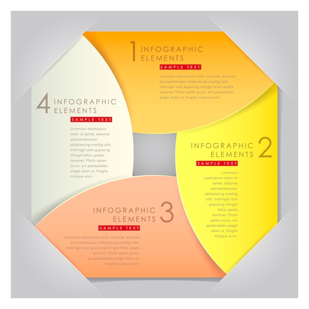 3d paper infographic