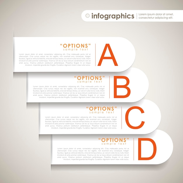 Infografica su carta 3d