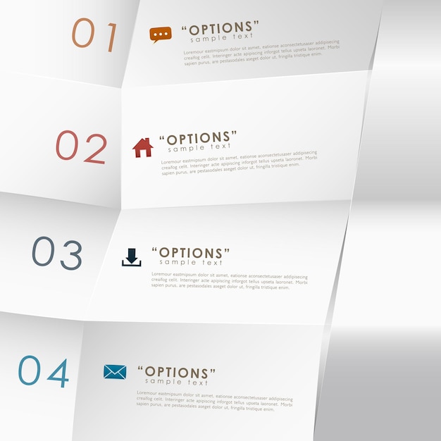 Infografica su carta 3d