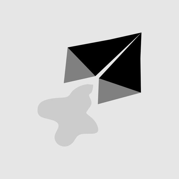 Vector 3d paper plane icon